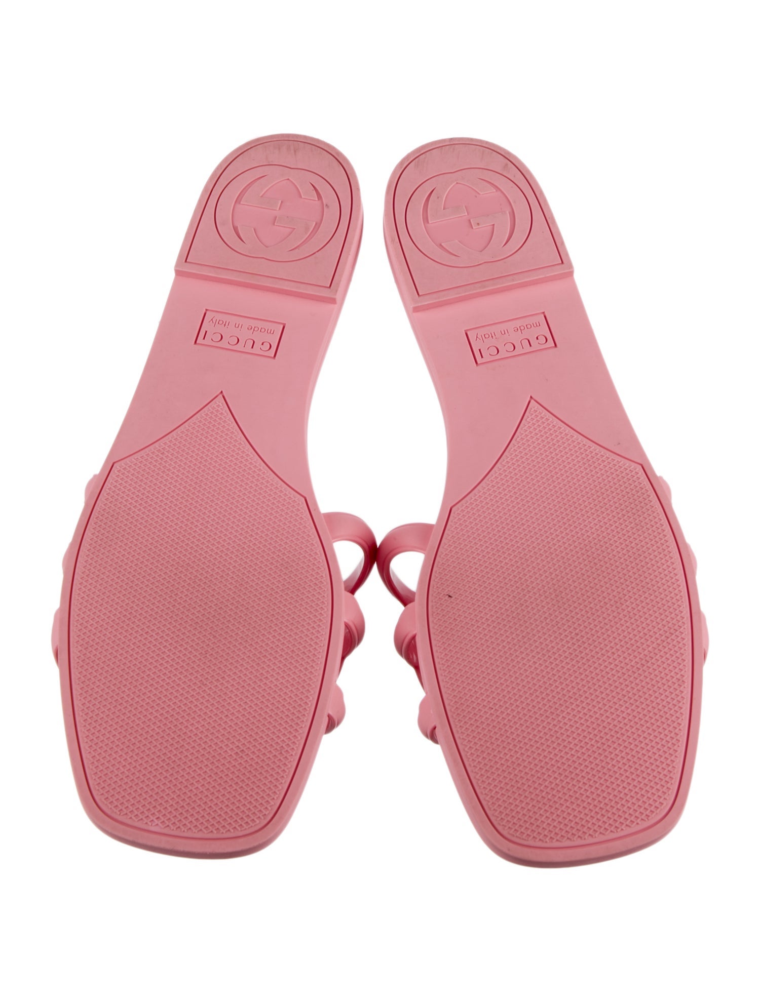 Gucci Interlocking G Logo Rubber Slides